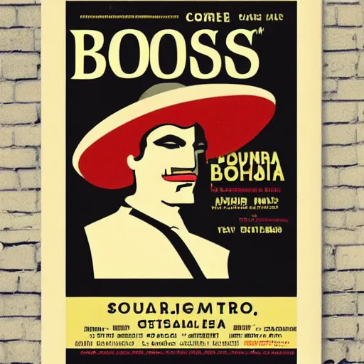 Prompt: bossanova poster