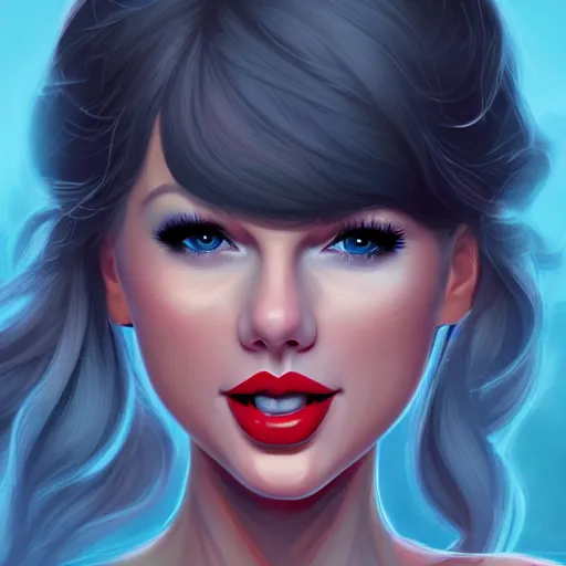 Image similar to trail cam footage of taylor swift smiling into the camera, art by lois van baarle and loish and ross tran and rossdraws and sam yang and samdoesarts and artgerm and saruei and disney, digital art, highly detailed, intricate, sharp focus, trending on artstation hq, deviantart, unreal engine 5, 4 k uhd image