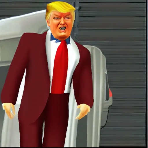 Prompt: Donald Trump as a playable character in GTA 4