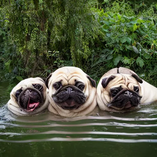 Image similar to a Walrus-Pug Hybrid, A Walrus that looks like a pug, huge tusks, afternoon hangout, good times photograph, candid