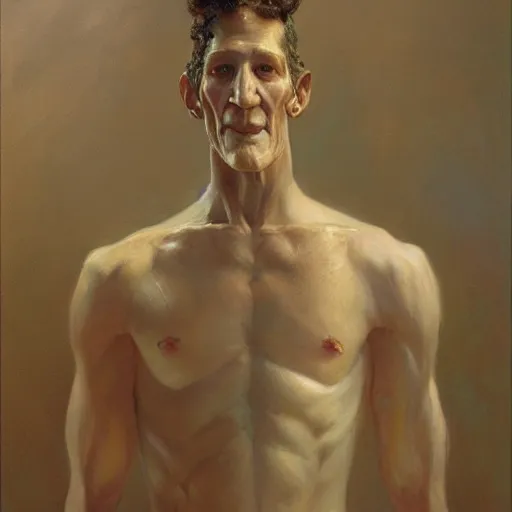 Image similar to a beautiful painting of handsome squidward, rendered art, highly detailed painting by gaston bussiere, craig mullins, j. c. leyendecker 8 k, trending on artstation, art