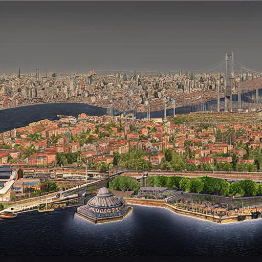 Prompt: istanbul, realistic, photo, unreal engine