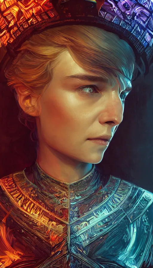 Image similar to game of thrones, neon, fibonacci, sweat drops, insane, intricate, highly detailed, digital painting, artstation, concept art, smooth, sharp focus, illustration, Unreal Engine 5, 8K, art by artgerm and greg rutkowski and alphonse mucha