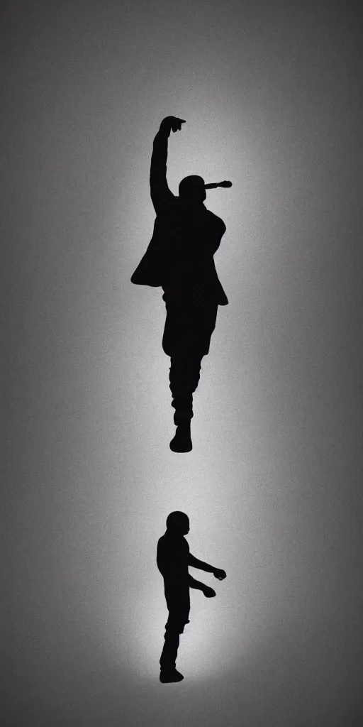 Prompt: rapper silhouette