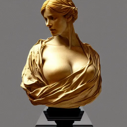 Marble Statue Female Bust