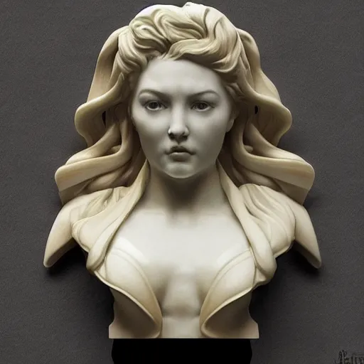 Prompt: beautiful lifelike award winning marble statue bust of big mac hamburger trending on art station artgerm greg rutkowski alphonse mucha museum quality cinematic atmospheric