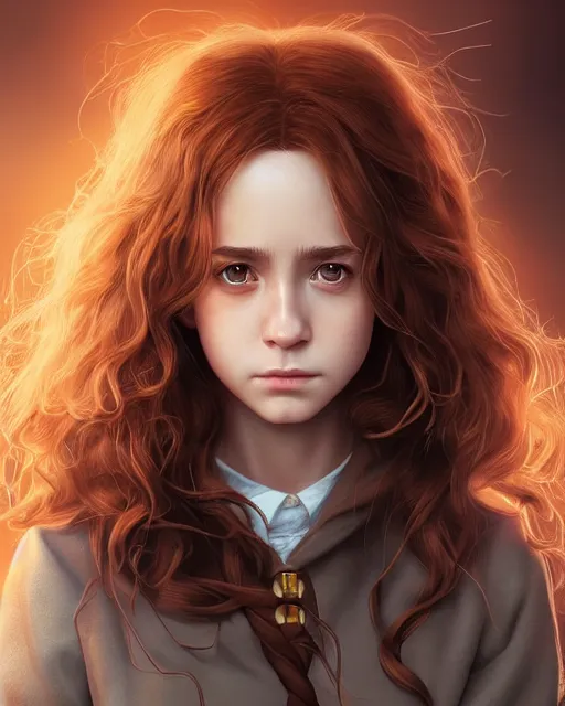 Prompt: hermione granger, hyper realistic face, beautiful eyes, character art, art by artgerm lau and wlop and and ilya kuvshinov and john singer sargent, hyperdetailed, symmetrical, cryengine, trending on artstation, digital art