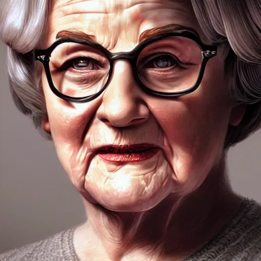 Image similar to amazing lifelike pencil illustration of mrs doubtfire trending on art station artgerm Greg rutkowski cinematic