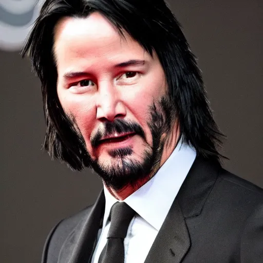 Image similar to keanu reeves as songoku