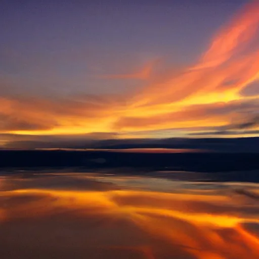 Image similar to sunset clouds in shape of a giant bird