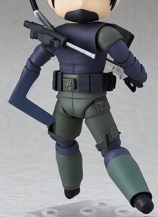 Prompt: a nendoroid of a kisame, metal gear solid, detailed product photo