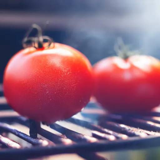 Image similar to photo of [ [ grilled ] ] [ tomato ] taken with canon eos - 1 d x mark iii, bokeh, sunlight, studio 4 k