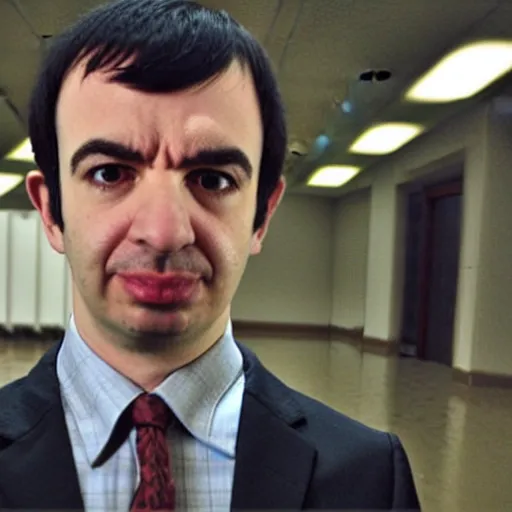 Image similar to “a still of Nathan Fielder in Scanners”
