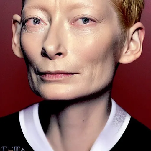 Image similar to Tilda Swinton as member of Faze Clan