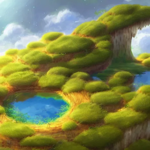 Prompt: placid fluffly floating island scene, wonderland of drifting floating islands, amazing dreamscape, unbelievable beauty of this pleasant afternoon, drifting high in the sky, islands with little vegetation, floating islands, trending on pixiv, cute and fun