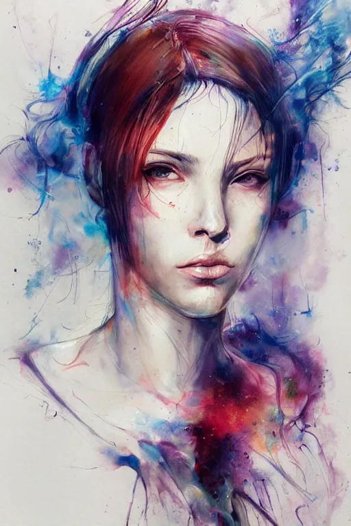 Prompt: samus aran portrait art by agnes cecile, beautiful, soft, smooth