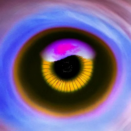 Prompt: Purple Tornado Eye of the storm