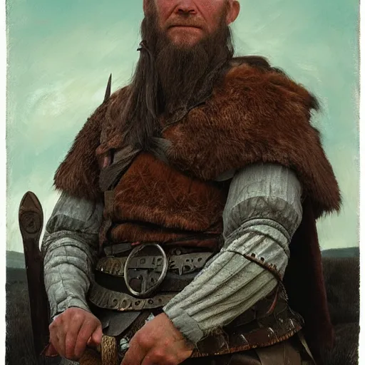 Image similar to a portrait of a viking