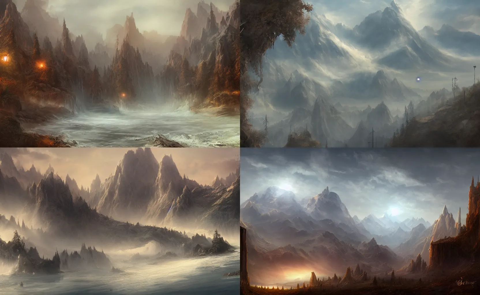 a beautiful matte painting trending on artstation | Stable Diffusion ...