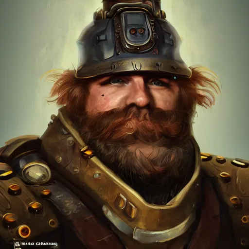 Image similar to a portrait painting of bardin goreksson steampunk engineer, artstation, 8 k, fantasy