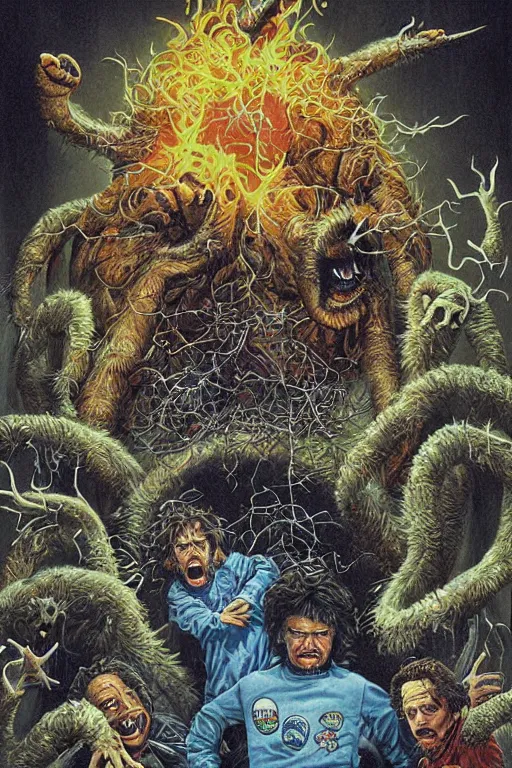 Image similar to a hyper detailed photorealistic painted movie poster for The Thing 2 1982 by John Totleben