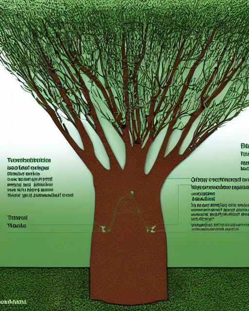 Prompt: an architectural diagram explaining how to build a tree