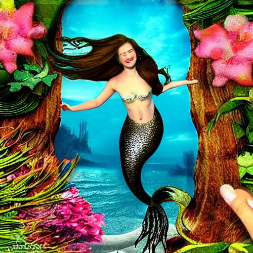 Image similar to photo of a mermaid realistic photo,