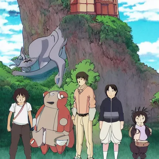 Image similar to mashup by studio ghibli