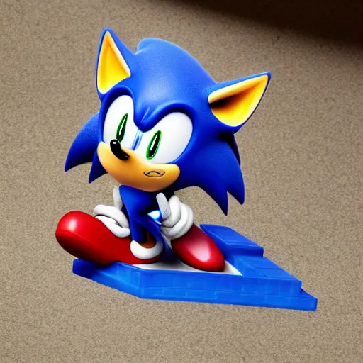 Prompt: a sonic toy surprise with a shadows surprise egg