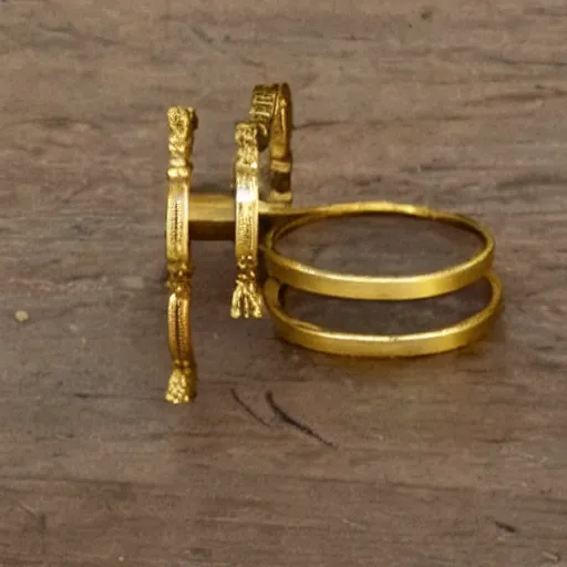 Prompt: It is to be 131 cm in length, 79 in breadth, and 79 in height of acacia wood. Then it is to be gilded entirely with gold, and a crown or molding of gold is to be put around it. Four rings of gold are to be attached to its four corners, two on each side—and through these rings staves of shittim wood overlaid with gold for carrying the Ark are to be inserted; and these are not to be removed. A golden lid, which is ornamented with two golden cherubim, is to be placed above the Ark.