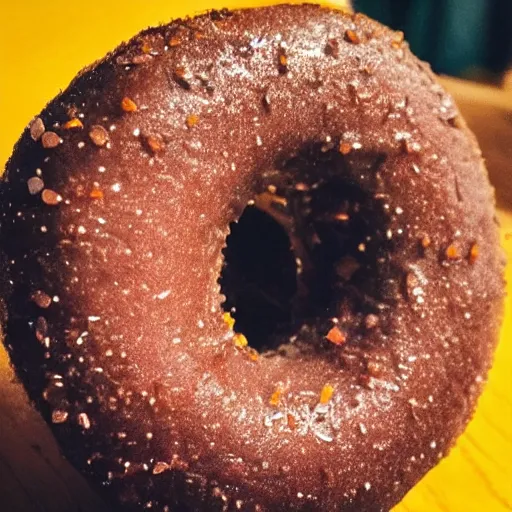 Prompt: high resolution photo of a slime - covered donut, michelin star, very tasty, food photography, instagram, trending