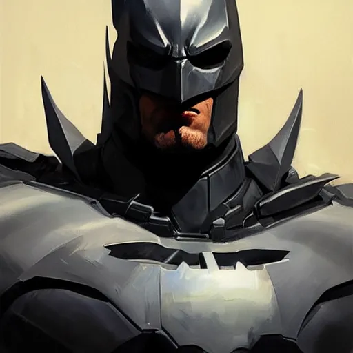 Prompt: greg manchess portrait painting of fully armored bruce wayne aka batman as overwatch character, medium shot, asymmetrical, profile picture, organic painting, sunny day, matte painting, bold shapes, hard edges, street art, trending on artstation, by huang guangjian and gil elvgren and sachin teng