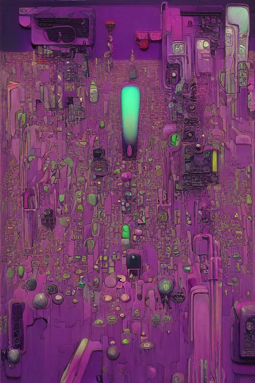 Image similar to ren & stimpy cyberpunk textural fluid lines purple, pink, blue, green. otherworldly vaporwave interesting details fantasy lut epic composition by basquiat zdzisław beksinski james jean artgerm rutkowski moebius francis bacon gustav klimt