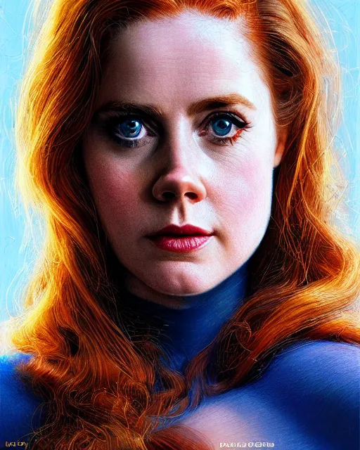 Image similar to amy adams as spiderman 1 9 6 0 s | highly detailed | very intricate | symmetrical | whimsical and magical | soft cinematic lighting | award - winning | closeup portrait | doll | painted by donato giancola and mandy jurgens and ross tran | pastel color palette | featured on artstation