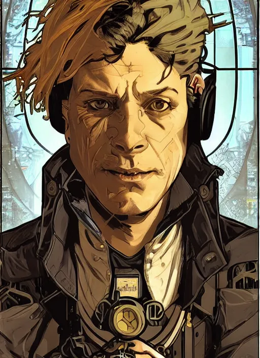 Image similar to cyberpunksafe cracker. portrait by ashley wood and alphonse mucha and laurie greasley and josan gonzalez and james gurney. spliner cell, apex legends, rb 6 s, hl 2, d & d, cyberpunk 2 0 7 7. realistic face. dystopian setting.