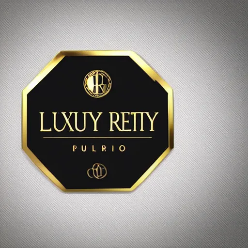 Image similar to high quality and iconic vector logo for a luxury real estate firm