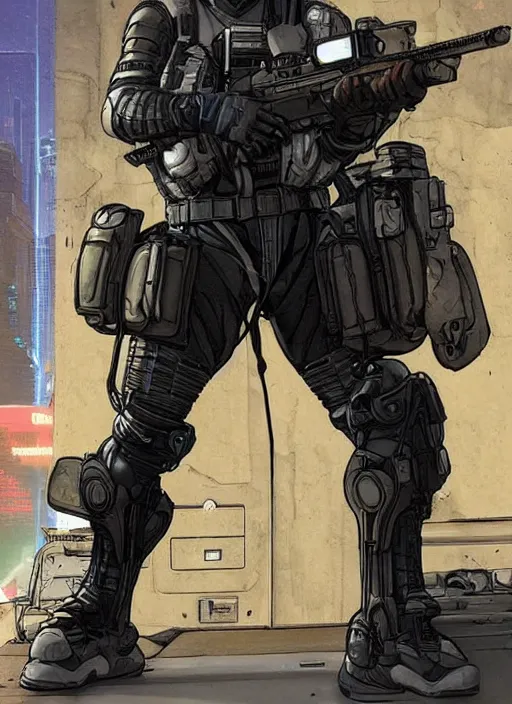 Image similar to apex legends cyberpunk spy in stealthsuit. concept art by james gurney and mœbius. gorgeous face.