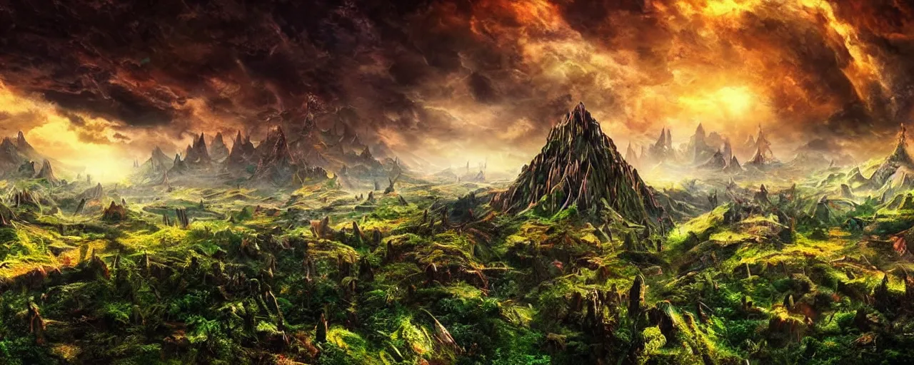 Image similar to amazing crazy landscape photo of a secret civilization, hyperdetailed, nice colors, cinematic masterpiece