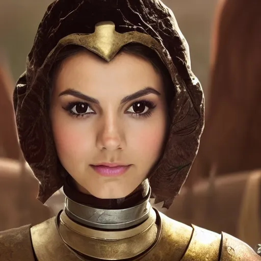 Image similar to victoria justice as princess padme in star wars episode 3, 8 k resolution, cinematic lighting, anatomically correct