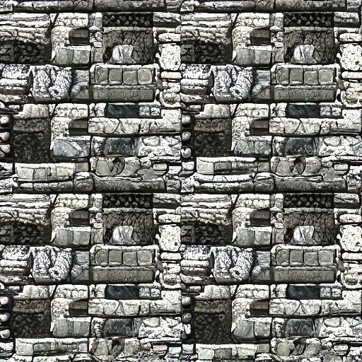 Prompt: seamless video game stone castle texture