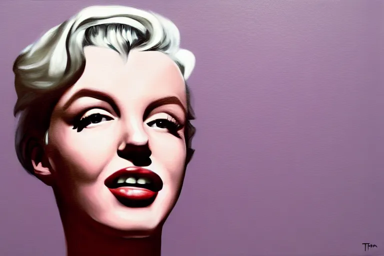 Image similar to portrait of merlyn monroe artwork by tim eitel