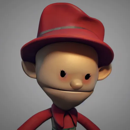 Image similar to beans game character wearimg a hat, realism, photorealism, octane render, trending on artstation, unreal engine, volumetric lighting