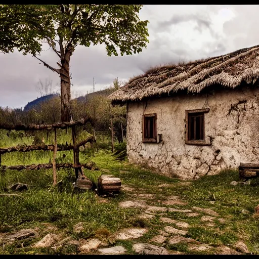 Prompt: a romanian village, 4 k photography, very detailed, photo realistic, cinematic