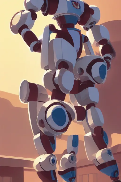 Image similar to metabots medabots medarotto medarot robot minimalist comics, behance hd by jesper ejsing, by rhads, makoto shinkai and lois van baarle, ilya kuvshinov, rossdraws global illumination ray tracing hdr radiating a glowing aura