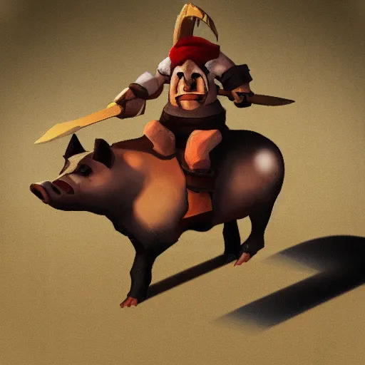 Prompt: hog rider