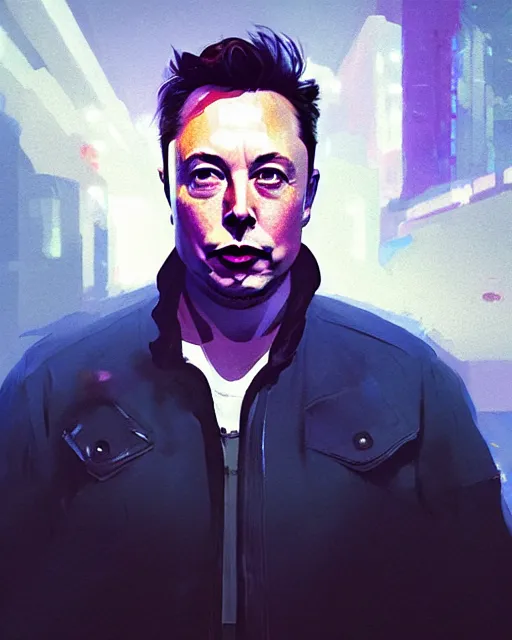 Prompt: smoky water portrait of elon musk, dramatic lighting, artstation, in GTA V, Stephen Bliss, unreal engine, by Greg Rutkowski, Loish, Rhads, Makoto Shinkai and Lois van baarle, ilya kuvshinov, rossdraws, global illumination, radiant light, detailed and intricate environment, ink stylized splatter art