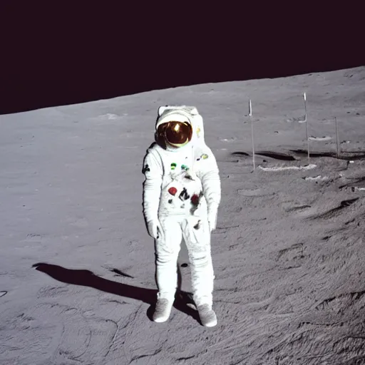Prompt: a white hoodie on the moon surface