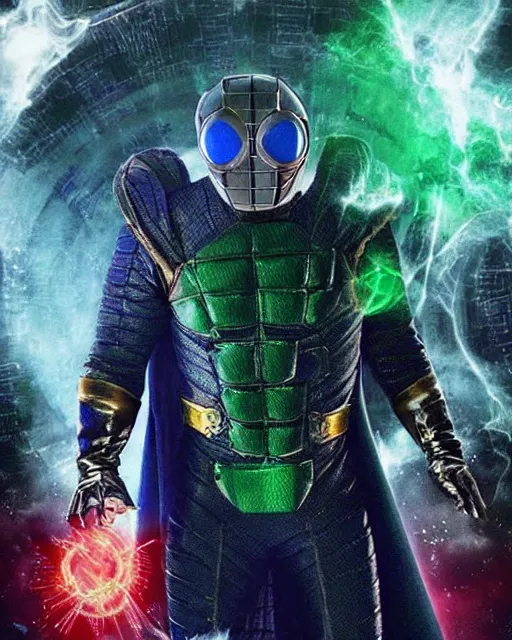 Image similar to Bruce Campbell as mysterio movie poster