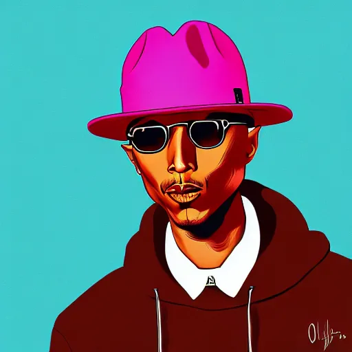 Image similar to pharrell williams by olivier bonhomme