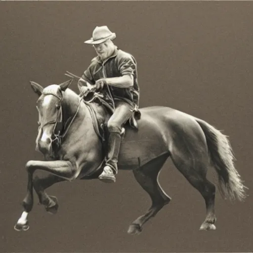 Image similar to udo lindenberg riding a horse, highly detailed